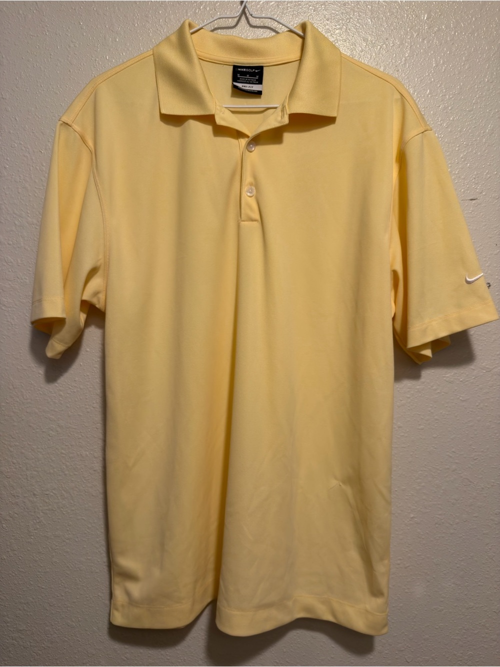 Nike Golf Men’s Light Yellow Polo Shirt